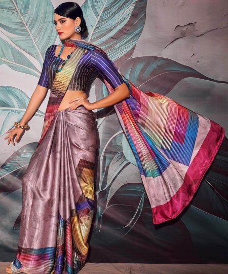 Rich Style Satin Crape saree for Formal Events dvz0003828