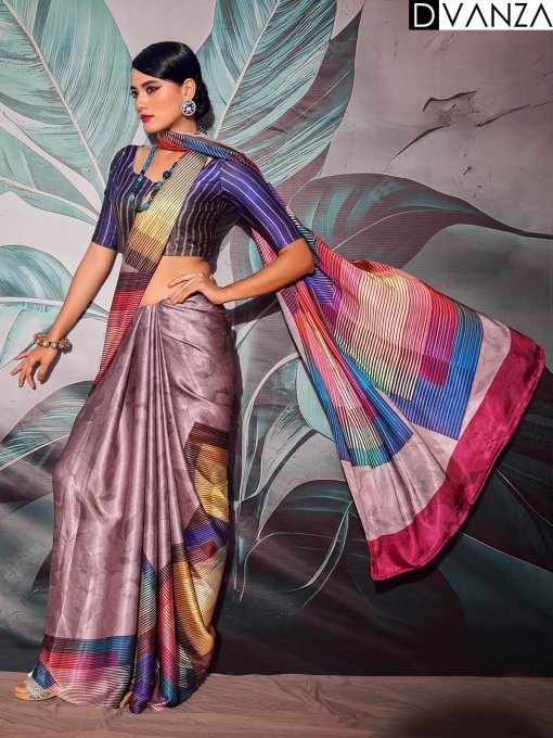 Rich Style Satin Crape saree for Formal Events dvz0003828