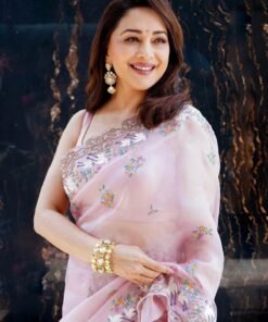 Soft Organza Sequence and thread work Saree DV419-5