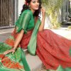 Soft cotton Printed saree with Jacquard border golden zari border dvz0001657-dvanza