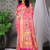 Soft silk Paithani Saree in pink dvz0003096