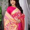 Soft silk Paithani Saree in pink dvz0003096-4