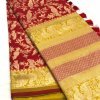 Stunning Kanchipuram Silk Traditional Saree in Maroon dvz0001764