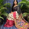 Trending Printed Linen silk saree dvz0002255 lenin sarees collection