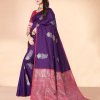 Trending Purple Soft silk woven saree dvz0002283-2