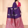 Trending Purple Soft silk woven saree dvz0002283-4
