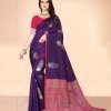 Trending Purple Soft silk woven saree dvz0002283