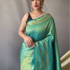 Trending Sea Green Kanjeevaram Silk Saree dvz0003358-3