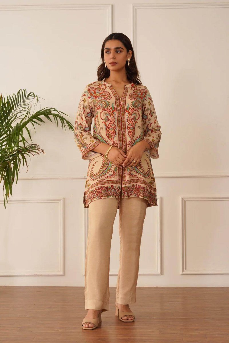Trendy Flower Printed Co-ord Set for Women DV444-4