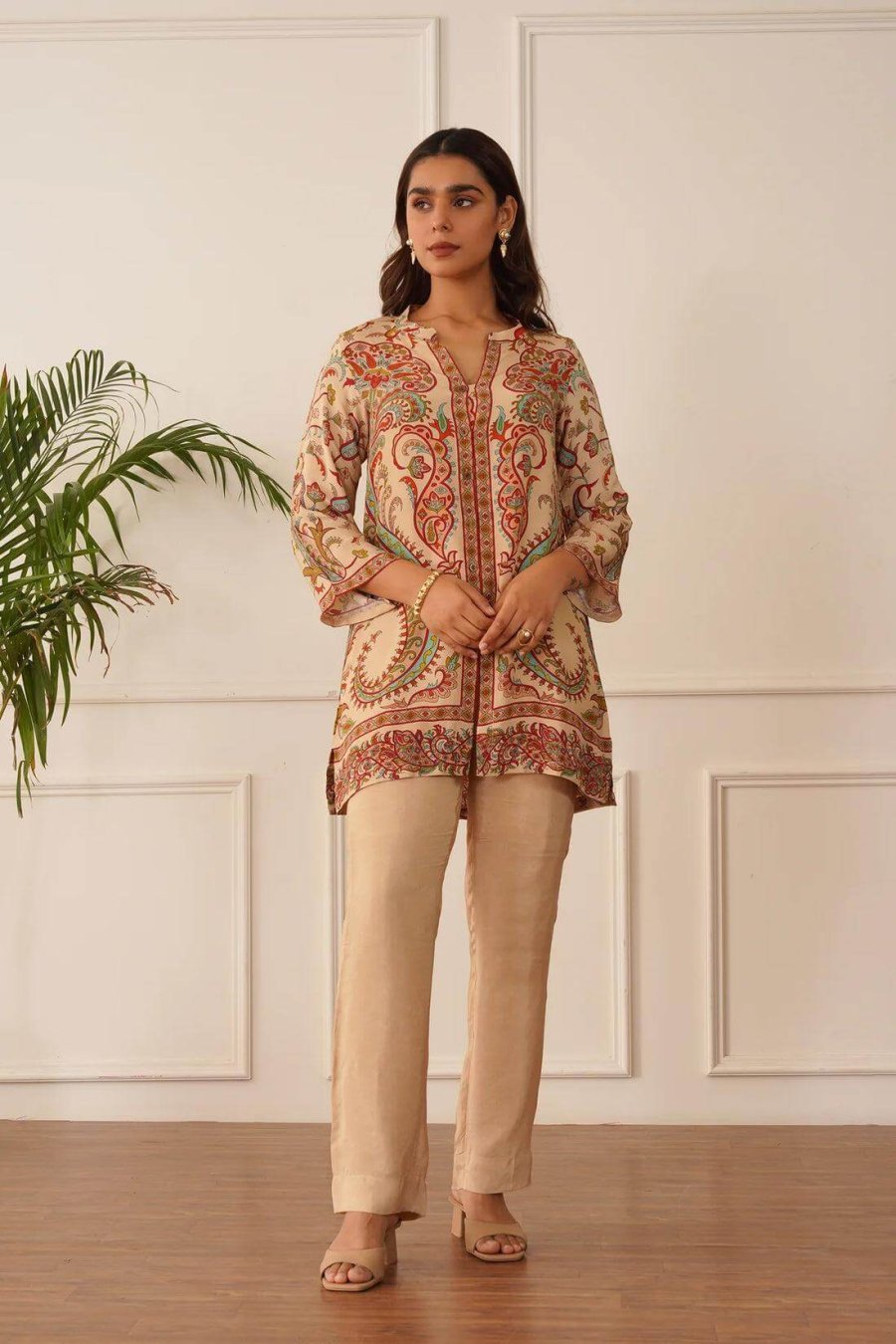 Trendy Flower Printed Co-ord Set for Women DV444-4