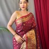 Trendy Maroon Soft Kanchipuram Silk Saree dvz0003375-2