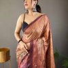 Trendy Satin Cotton Kalamkari Saree dvz0003956-3