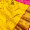 Trendy Yellow Kanchipuram Silk Traditional saree dvz0003503