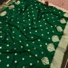 Unique green Super Soft Banarasi Silk Fancy Saree dvz0003500