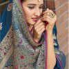 Women's Blue Soft silk saree dvz0002351-3
