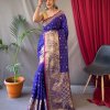 Women's Branded Blue Soft Kanchipuram Silk Saree dvz0003368