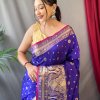 Women's Branded Blue Soft Kanchipuram Silk Saree dvz0003368-3