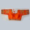 Women's Heavy phantom cloth with thread work and diamond handwork Blouse (Orange) dvz0001029
