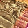 Women's Party wear kora muslin weaving saree (Multi colour) dvz0001588