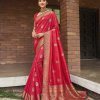 Women's Pink Soft silk saree dvz0002354