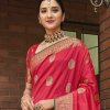 Women's Pink Soft silk saree dvz0002354-2