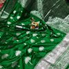 Women's Trendy Green Colour Soft silk traditional saree dvz0001693