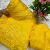 Yellow Soft silk Bandhani saree DV421