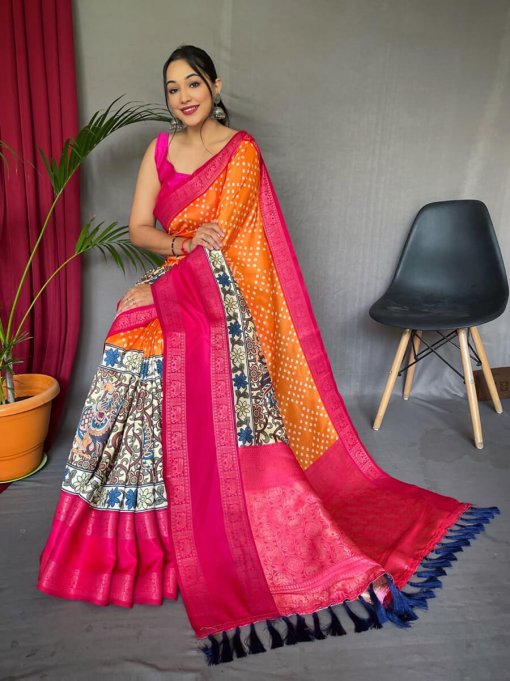 best kalamkari sarees online dvz0003433