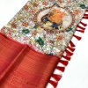 best online saree shopping with kalamkari Print (2022) - dvz0003376