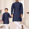 blue Readymade Kurta with Pajama dvz0002705
