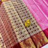 brown Kanchipuram silk woven Traditional Saree DVZ0003516