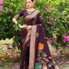 brown Tussar Silk Party wear Saree dvz0003895