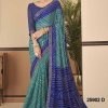 Buy Bandhani Printed Chiffon Saree with Attached Border, Jari, and Tassels Online in Best Quality - dvz0003814