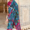 Blue Soft Cotton Silk Patola Saree - dvz0003265