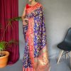 Beautiful Kalamkari Paithani Silk Saree Online India (2022) - dvz0003382