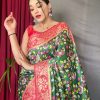 Beautiful Kalamkari Paithani Silk Saree Online India (2022) - dvz0003383