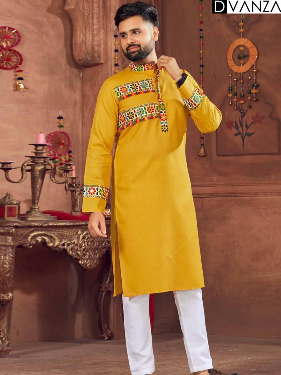 Celebrate Navratri in Style with Exclusive Cotton Kurta and Stitch Payjama