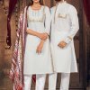 Celebrate Navratri in Style with Twinning Embroidered Kurta and Kurti Sets white