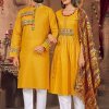 Celebrate Navratri in Style with Twinning Embroidered Kurta and Kurti Sets yellow
