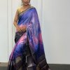 Chex Soft Silk Saree has Digital Print and Woven Work- dvz0003704