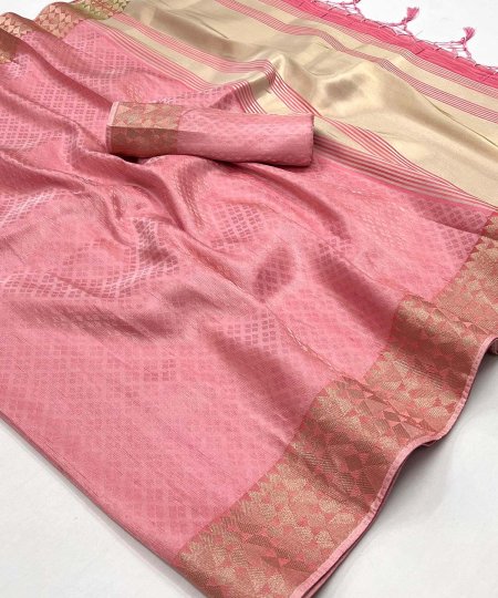 Discover the Latest Trends: Buy Linen Tissue Saree Online at Dvanza.com - dvz0003886