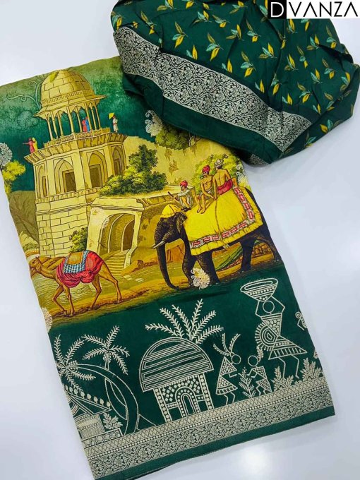 Dola Silk with Varli Zari Weaved Border - Elevate Your Wardrobe with Elegance