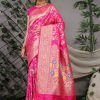 dvanza Dark Pink color traditional branded saree dvz0003521