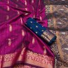 dvanza Trendy Pink Soft Silk Saree DVZ0003502