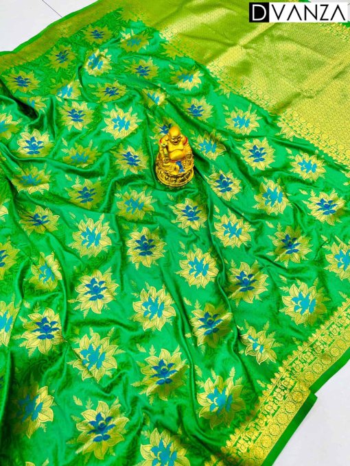 dvanza green silk saree dvz0003559