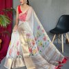 Elegant Pure Organza Silk Saree with Pichwai Print and Sequin Chitt Pallu - dvz0003874