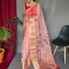 Elegant Pure Organza Silk Saree with Pichwai Print and Sequin Chitt Pallu - dvz0003874