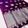 Exquisite Lichi Silk Saree with Weaving Jequard, now on sale!