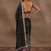 Faux Georgette Saree with Dual Sequence and Multi-Color Embroidery - dvz0003908