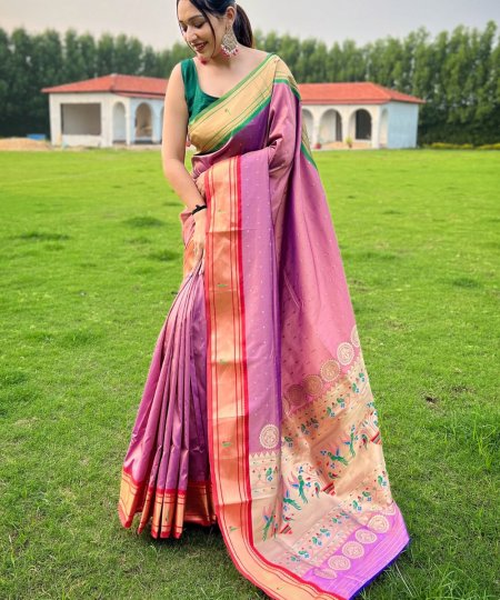 Ganga Jamuna Elegance Paithani Perfection in Every Weave - dvz0003940